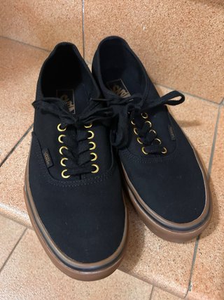 Tenis Vans Hombre Negro/Café