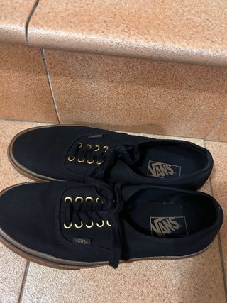 Tenis Vans Hombre Negro/Café