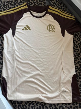 Maglietta Adidas Calcio Beige e Marrone