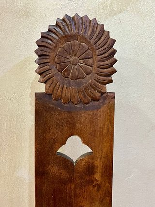 2 Sillas Rústicas Madera Maciza Tallada