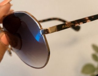 Gafas de sol Ralph Lauren marrones y doradas