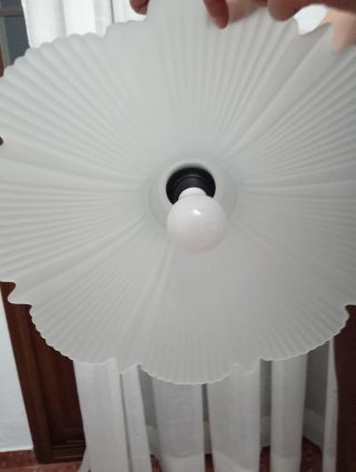 Lámpara de techo colgante cristal y metal