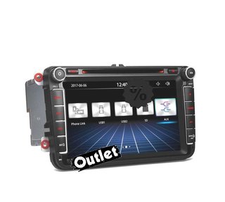 EV RADIO NAVEGADOR 8" VOLKSWAGEN VW USB GPS TACTIL HD M00036