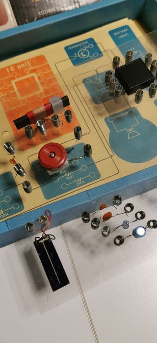 1970 Vintage VF USA Electronic Kit juguete antiguo