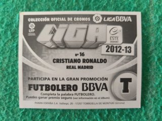 Cromo Cristiano Ronaldo Real Madrid LFP 12-13