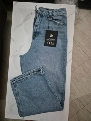 Vaqueros Zara Rectos Azul