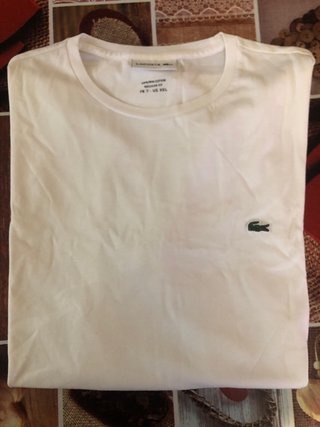 T-shirt Lacoste Bianca Uomo Taglia XXL