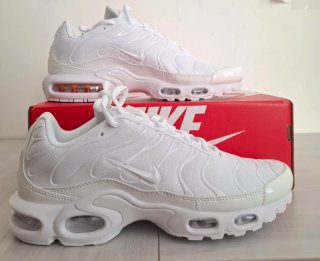 Nike Air Max Plus TN Total White Size 44 Nuove