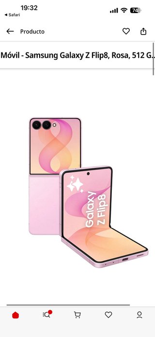 Samsung Galaxy Z Flip 8 Rosa 256GB 12 RAM