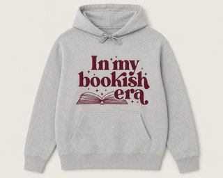 Sudadera gris In my bookish era todas las tallas