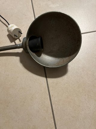 Lampada da tavolo vintage con morsetto