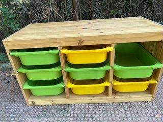 Mueble Organizador Ikea Madera Plástico