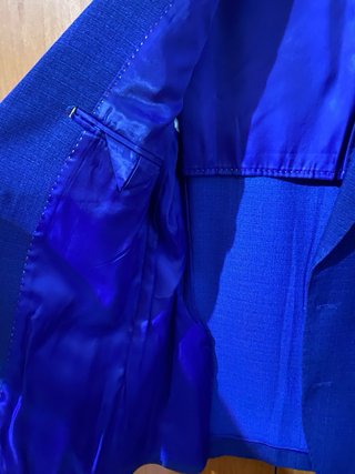 Giacca uomo blu taglia 48