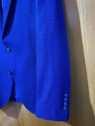 Giacca uomo blu taglia 48