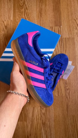 adidas Gazelle Indoor Lucid Blue Pink