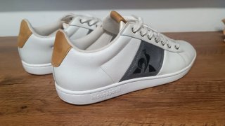 Zapatillas Le Coq Sportif Blancas y Marrones