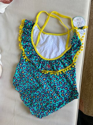 Traje de baño niña estampado leopardo