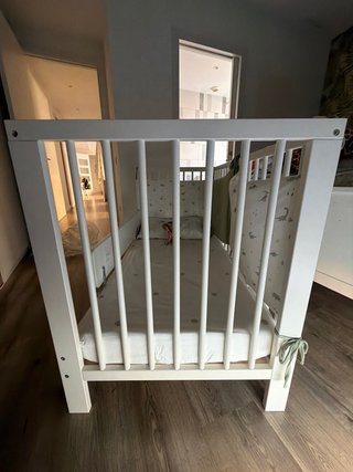Cuna IKEA Gulliver + Colchón + Ropa Cama