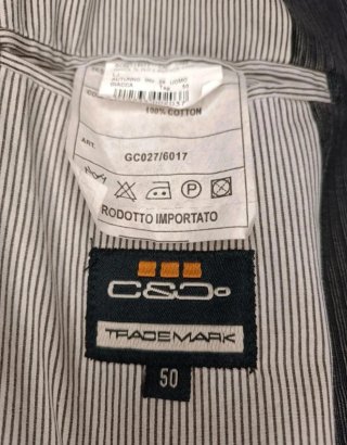 Giacca uomo C&Co Trademark cotone taglia 50 casual