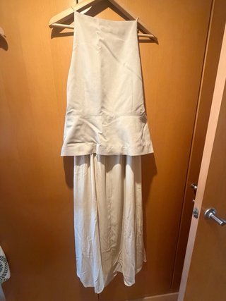 Vestido Zara Beige