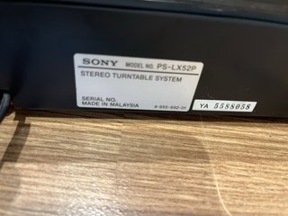 Tocadiscos Sony PS-LX52P Vintage