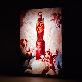Lámpara LED Virgen del Pilar Rosas