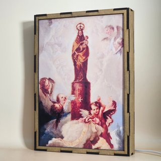 Lámpara LED Virgen del Pilar Rosas