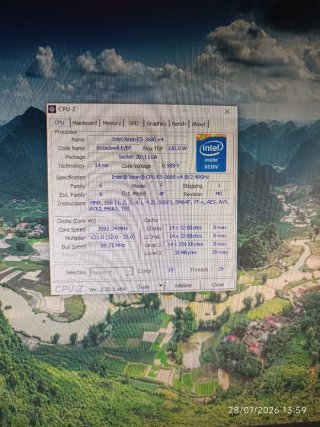 Placa QIYIDA X99 H9 + CPU Xeon E5-2680 v4 +