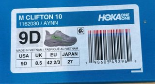 Hoka Clifton 10 Zapatillas Running Gris/Verde