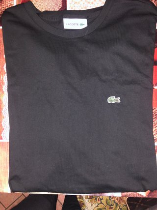 T-shirt Lacoste nera taglia XXL