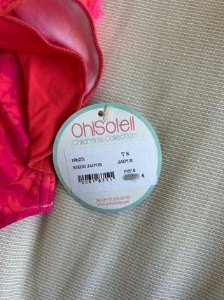 Bikini rosa con volantes talla 8