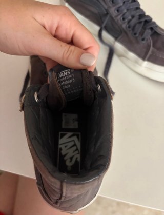 Zapatillas Vans Altas Grises