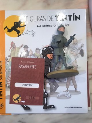 Figura Tintin con armadura