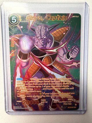 Carta Dragon Ball Ginyu, Captain BT29-069 SPR