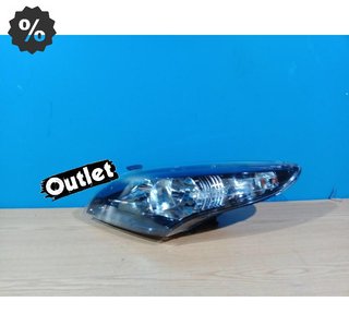 EV FARO IZQ PARA RENAULT MEGANE III 12-14 FONDO NEGRO R01755