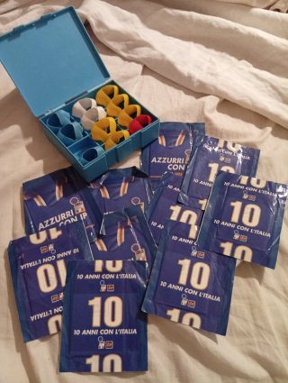 Figurine Azzurri con 10 Anni con l'Italia
