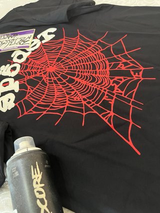 Camiseta Sp5der Negra Spiderweb