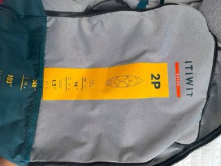 Kayak hinchable ITIWIT 2 plazas + 2 remos + bolsa
