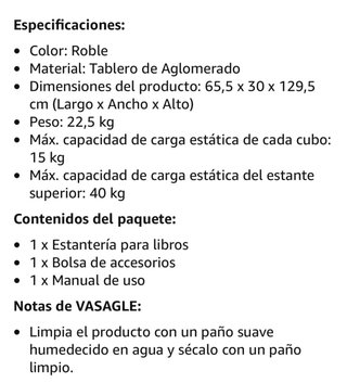 Estantería Roble 8 Compartimentos
