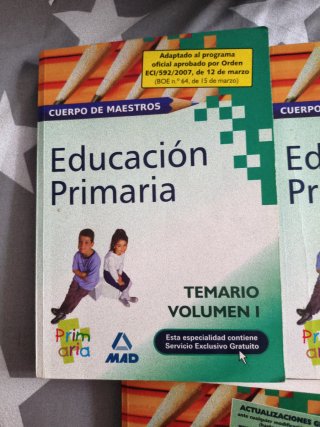 Temario para preparar opos de primaria.