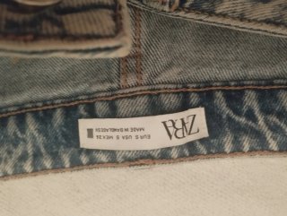 Falda vaquera Zara botones