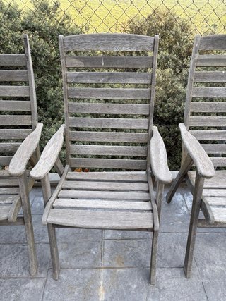 6 Sillas de Teka para Restaurar
