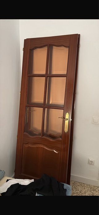 2 Puertas Madera Maciza + Marcos