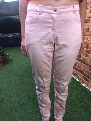 Pantalón rosa claro talla 38
