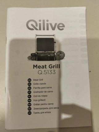 Parrilla Eléctrica Qilive Negra/Plateada.