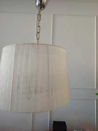 Lámpara de salón con pantalla y 5 bombillas