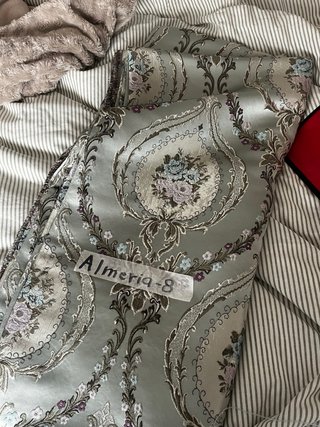 Tela traje Fallera Corte Completo Verde Agua 4m