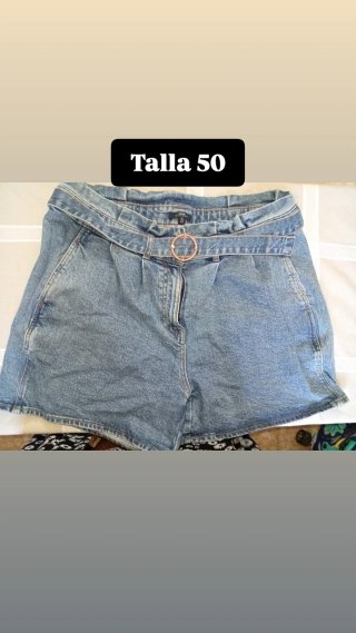 Pantalón corto vaquero Talla 50