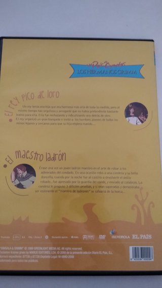 DVD Cuentos Hermanos Grimm: El Rey Pico de Oro