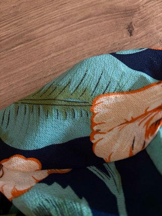 Mono corto floral azul